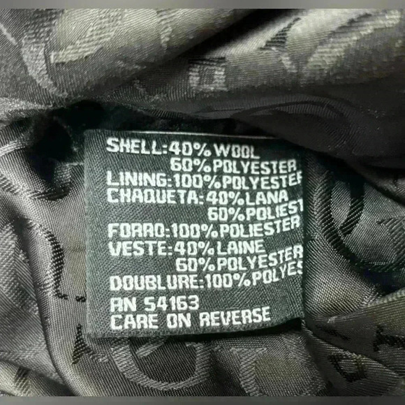 Guess Black & White Plaid 3/4 Wide Sleeve wool blend Moto Jacket Size Medium - Picture 3 of 14